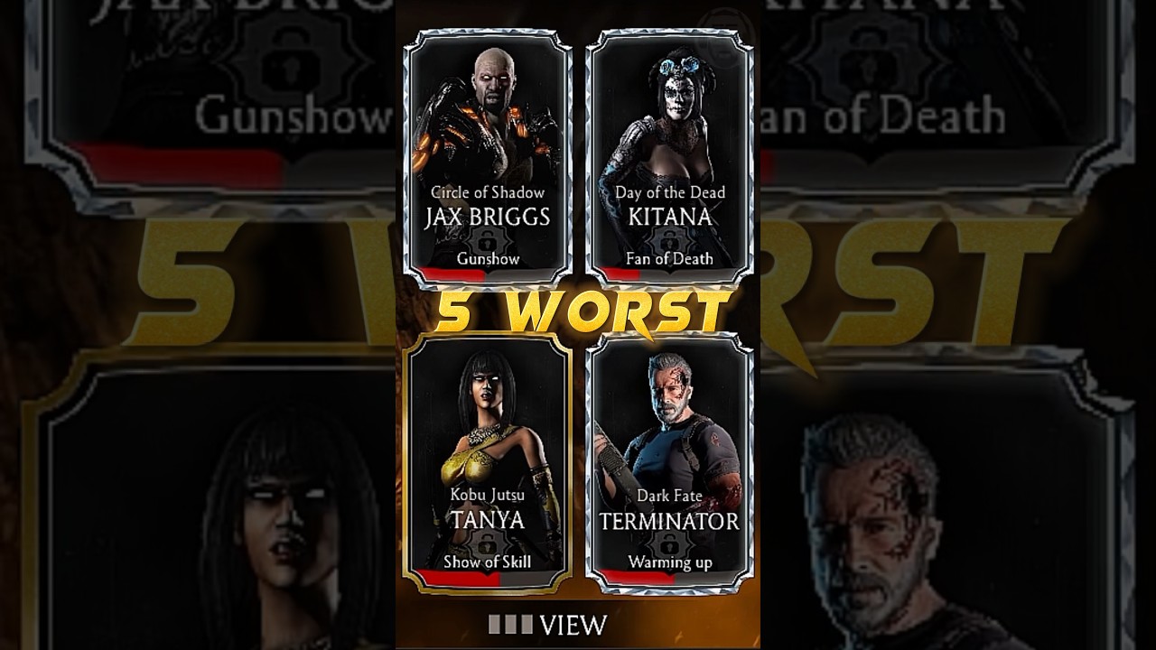 5 Worst Diamond Characters in Mortal Kombat Mobile 