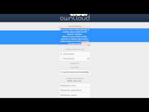 How to install owncloud on a web server