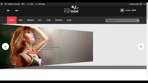 FlatShop WordPress Theme Demo Setup