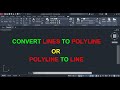 How to convert line to polyline in #autocad2023