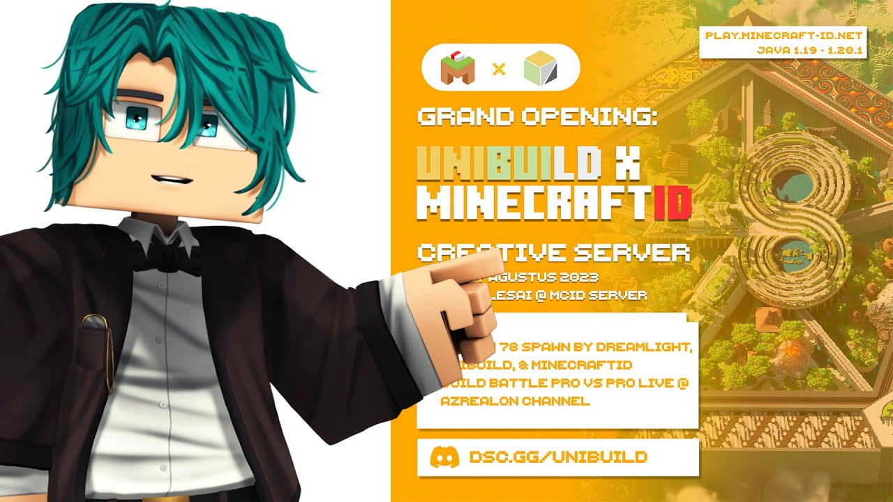 Pembukaan Server Creative & Build Battle Pro vs Pro!! - UniBuild - YouTube