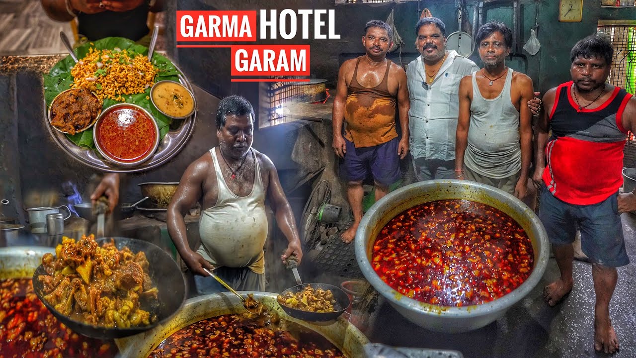 Indias Best Mutton Curry  Mayurbhanj Famous Mudhi Mutton at Hotel Garma Garam  Street Food India