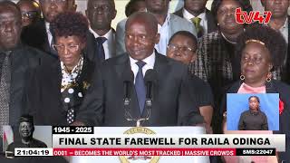 State funeral for Raila Odinga set at 9am, 17 Oct, 2025 at Nyayo Stadium