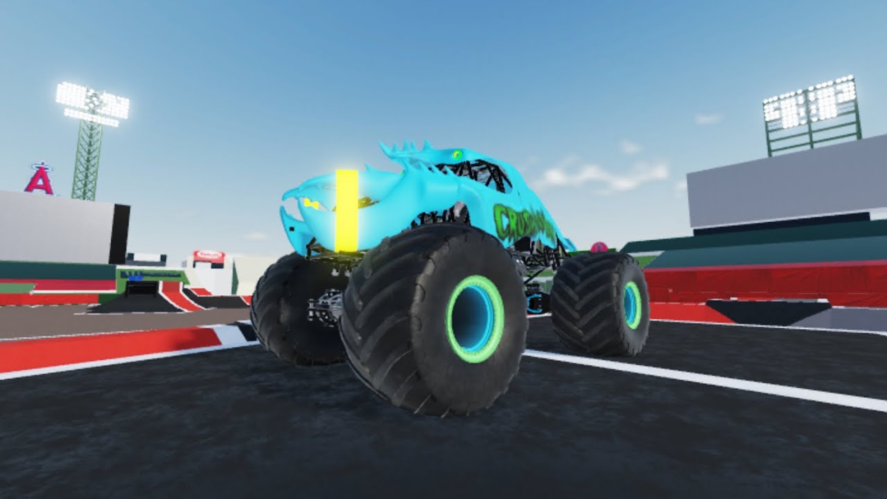 Monster truck overdriven Crushstation run in Anaheim 