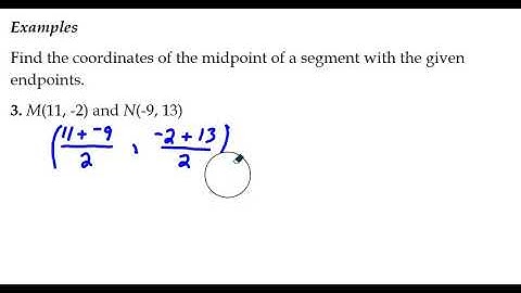 Section 1.3: Locating Points and Midpoints (part 1 of 2)