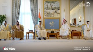 رئيس الدولة وأمير قطر يبحثان في الدوحة العلاقات الأخوية والتطورات الإقليمية