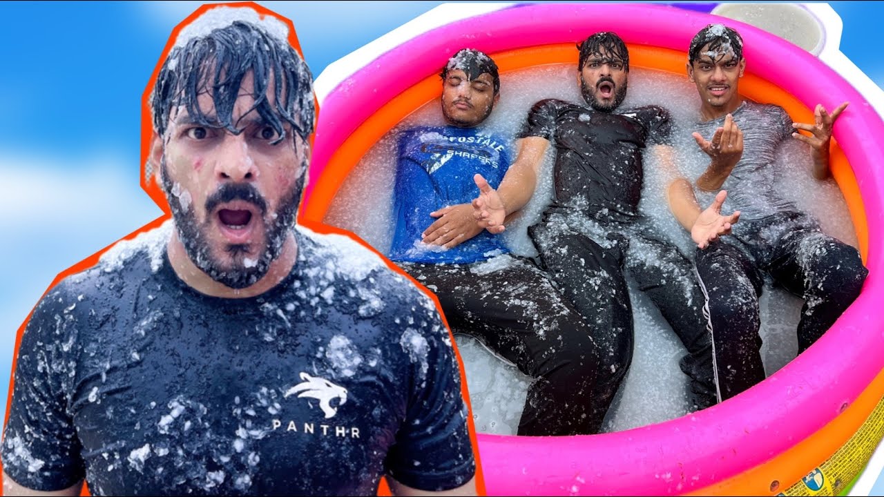 Baby Diapers se SNOW POOL❄️ Bna Lia 😍 Mishkat khan Comedy Vlog (The Fun Fin)