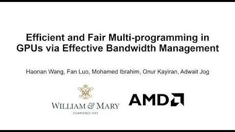 Efficient and Fair Multi-programming in GPUs via Effective Bandwidth Management [HPCA2018]
