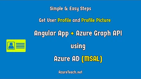 Angular Azure ad Authentication MSAL | Azure Graph Api In Angular