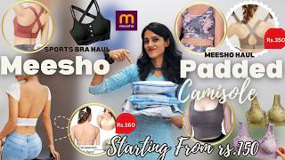 Dont Buy Wrong Bra Meesho Sports Bra Haul Padded Camisole, Gym Wear