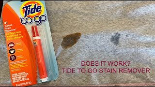 Tide To Go Stain Remover  Does it work?