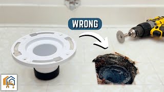 How NOT to Repair a Rusted or Broken Toilet Flange