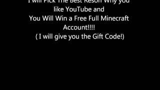 WIN A FREE MINECRAFT GIFT CODE!!! TELL ME WHAT YOU THINK!