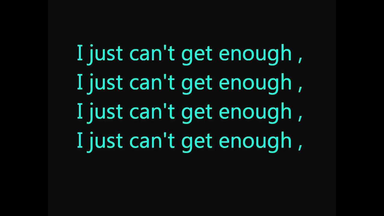 Depeche Mode - Just Can't Get Enough (Lyrics)