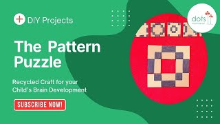 DIY Pattern Puzzle for Visual Discrimination | Recycled Craft for Kids’ Brain Development