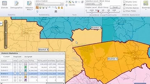 Esri Redistricting Online: Editing a Plan