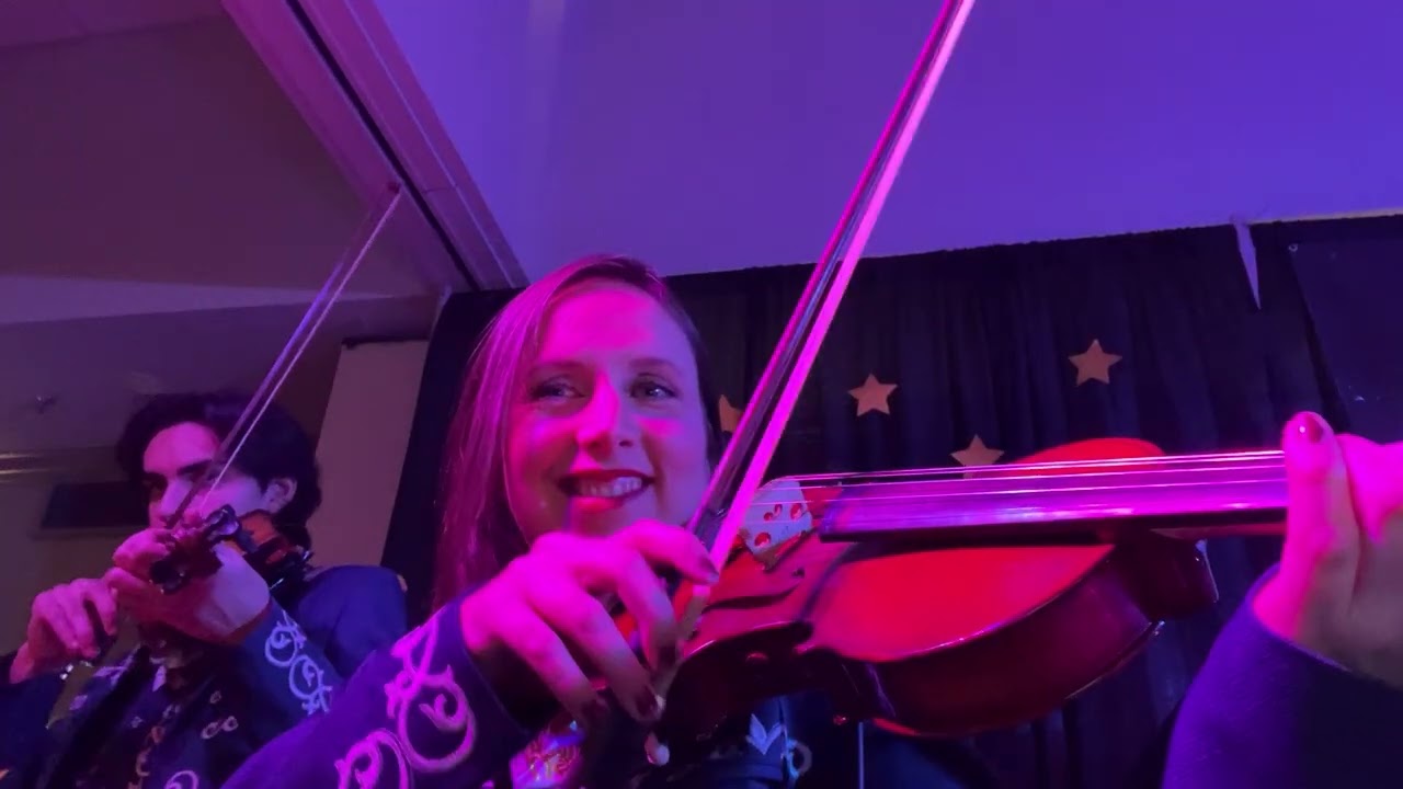 Mariachi Loco, violin view, New Years Eve 2025-26 in Regina SK