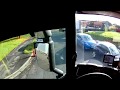 POV Driving Scania R450 Tandem (double axle) - England - Narrow streets, traffic