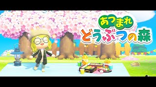 【あつまれどうぶつの森】桜並木つくりたい！島の空き地に色んな広場作りも【にじさんじ/ニュイ】