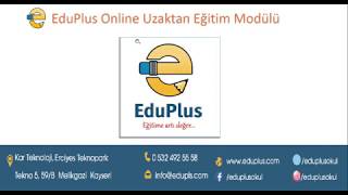 Eduplus Uzaktan Eğitim Online Canlı Ders