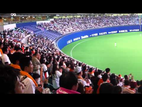 110403 プロ野球12球団慈善試合 中日－巨人 矢野謙次応援歌