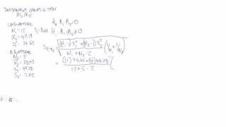 T-test (independent groups) calculated by hand - Brain damage - Hatala Testing