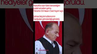 Atatürke Olan Fiziki Benzerliğini Kullanan Şahıs, Tiktokta 23 Nisan Özel Yayını Açtı.