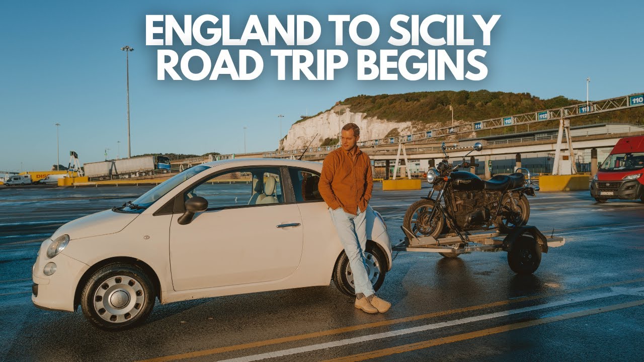 England to Sicily | A Fiat 500 Towing a Trailer and a Motorbike
