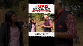 🚨 MP Sub-Inspector 2026 | MPSI Exam Analysis | 18 January 1st Shift Exam Analysis #MPSIExamAnalysis