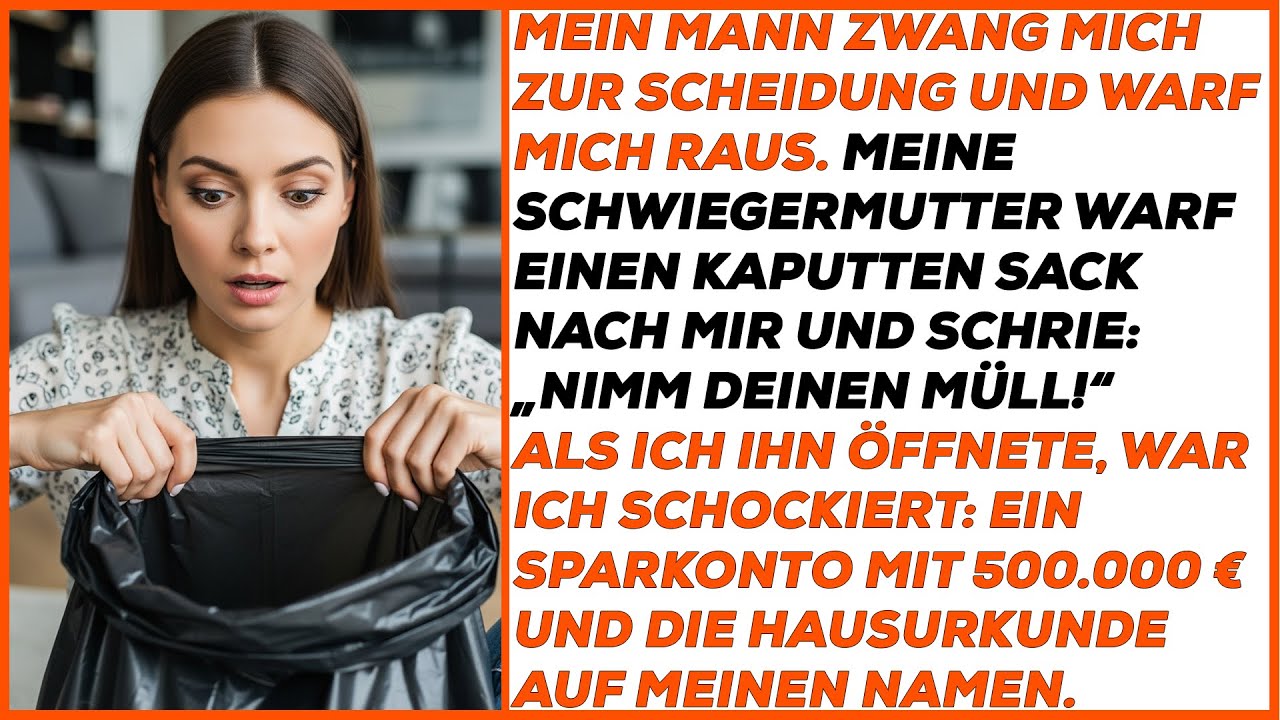 Meine Schwiegermutter warf einen „Müllsack“ nach mir. Darin fand ich 500.000€ und eine geheime Notiz