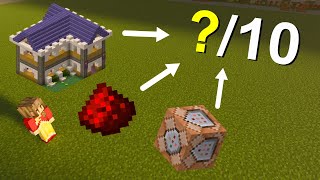 Brutally Ranking Your Minecraft Bedrock Worlds!! (Builds, Commands, and Redstone)