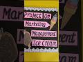 Marketing Project on Ice Cream for Class 12th
