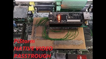 Test of PiStorm native video passtrough on A1200