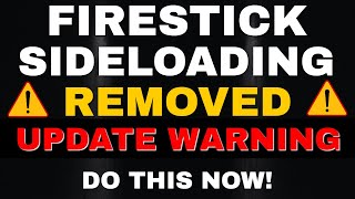 WARNING FIRESTICK UPDATE REMOVES DEVELOPER OPTIONS - Do this now! 2022