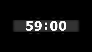 59 Minutes Silent Countdown Timer – No Sound, No Music