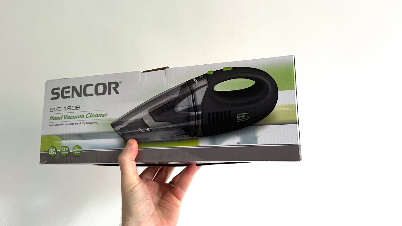 Sencor SVC 190B Hand Vacuum Cleaner Unboxing - YouTube