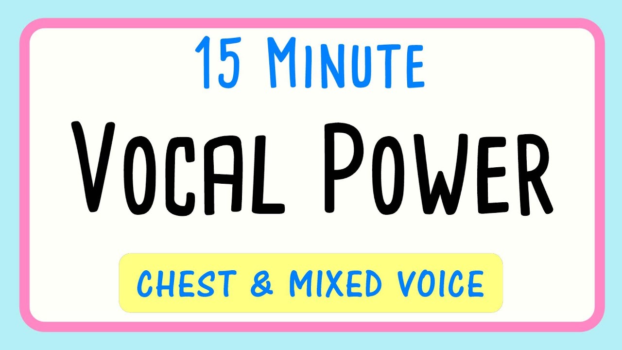 15 minute Vocal Warm Up for a POWERFUL Voice   Female