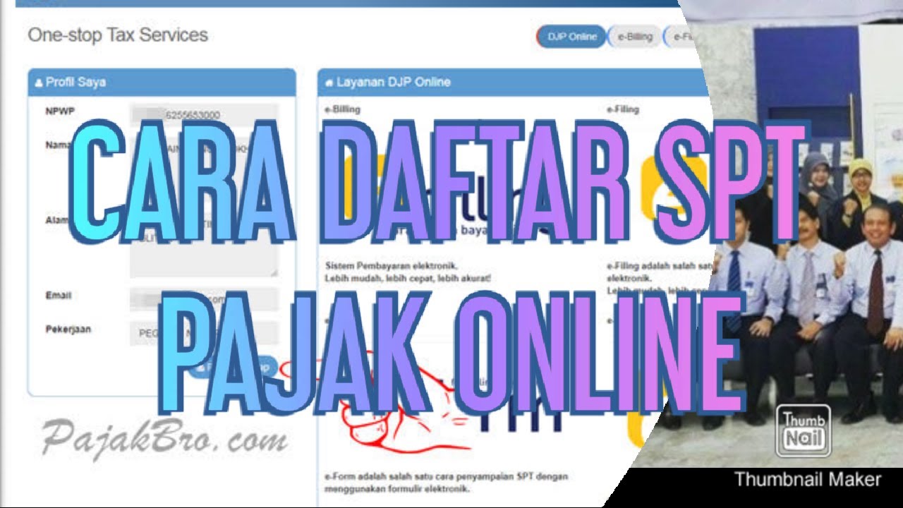 CARA LAPOR PAJAK SPT MELALUI HP ANDROID 