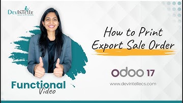 How to Print Export Sale Order in odoo | Odoo Sale Order Export |