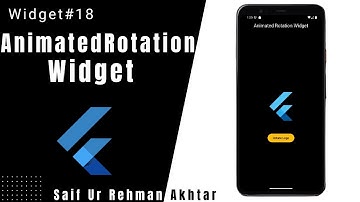 Flutter AnimatedRotation Widget Explained (Urdu/Hindi) | Flutter 215 Widgets Series
