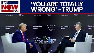 Trump Tariffs: Donald Trump slams Bloomberg Editor on trade wars, economy and tariffs