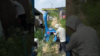 Vertical high-pressure spray straw chopper and shredder, silage shredder, straw feed equipment