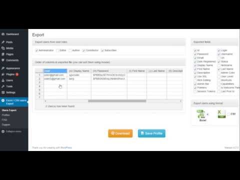 Export Users from