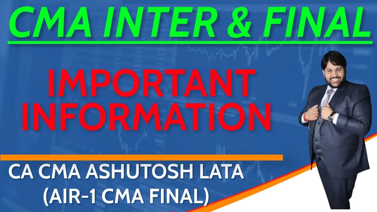 Important Announcement for Our CMA INTER & FINAL STUDENTS - YouTube