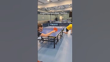 3 Tips to instantly improve in table tennis