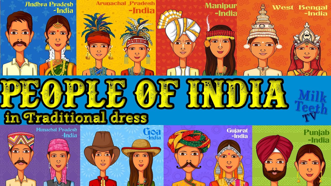 People of India | Traditional Dress of All States of India | Names of ...
