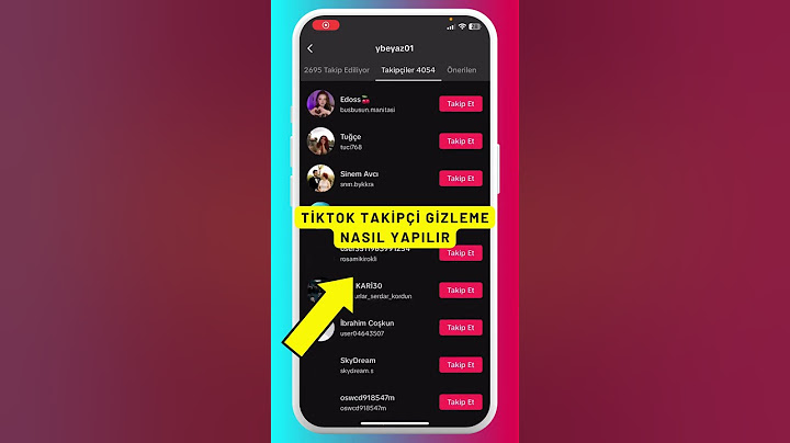 Tiktok Takipçi Gizleme Nasıl Yapılır