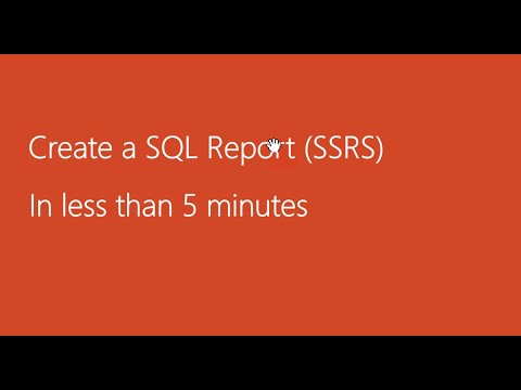 Videó: Hogyan hozhatok létre SSRS-jelentést a Visual Studio 2012-ben lépésről lépésre?