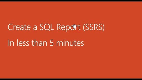 Learn how to create SQL Reports SSRS in less than 5 minutes, ssrs tutorial for beginners