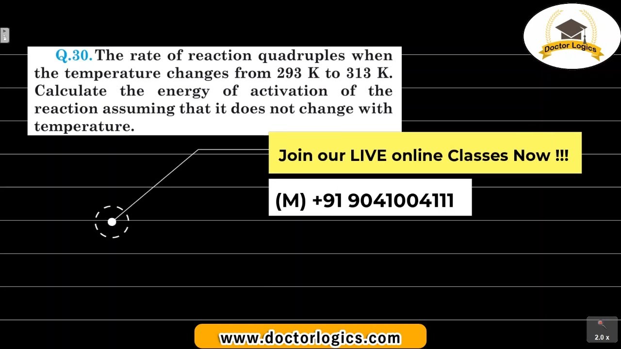 The Rate Of A Reaction Quadruples When The Temperature Changes From 293 the-rate-of-a-reaction-quadruples-when-the-temperature-changes-from-293